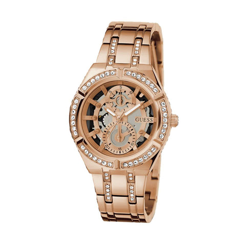 GUESS GW0604L3 Ladies Rose Gold Tone Multi-function Watch