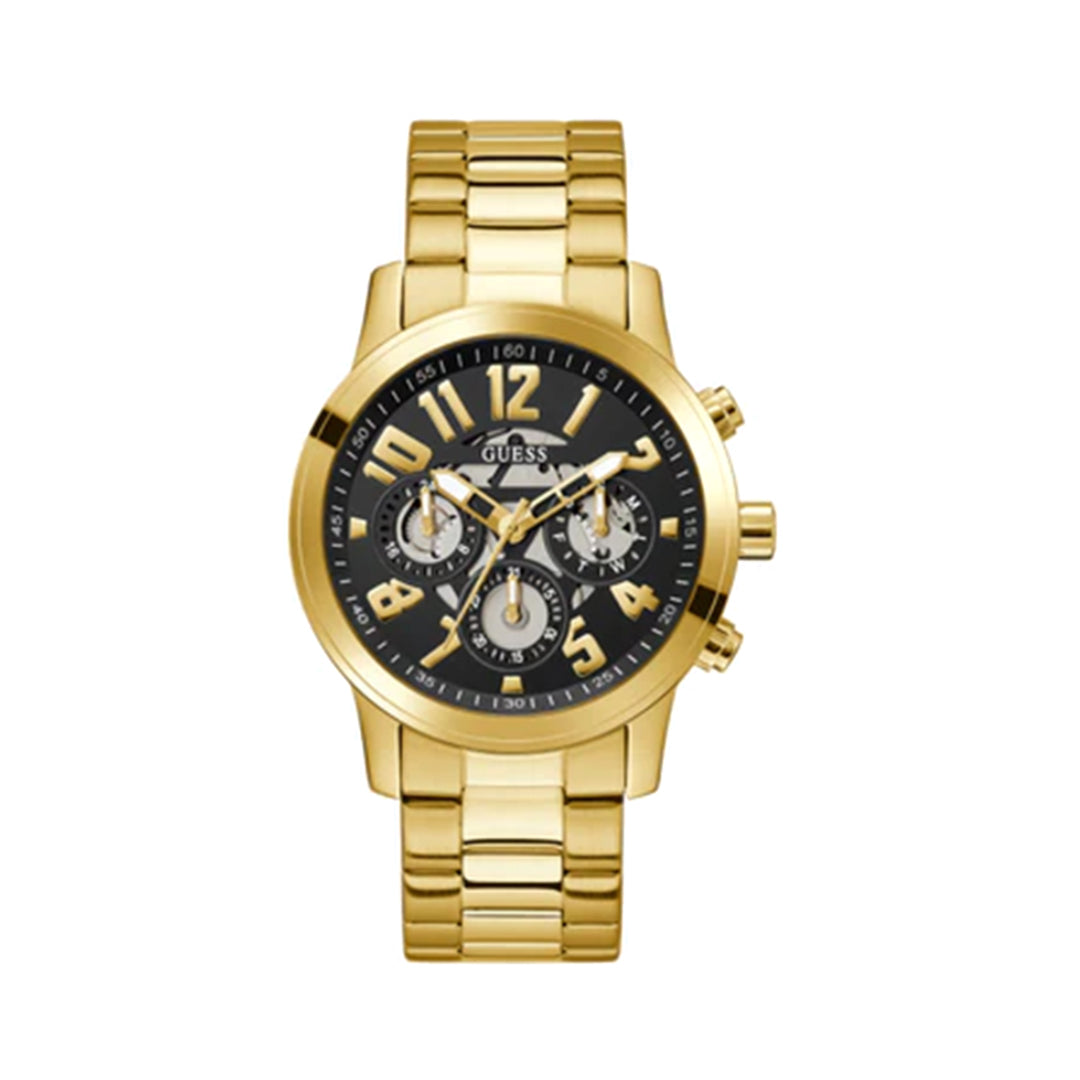 Guess Men's Black Analog Stainless Steel Watch GW0627G2