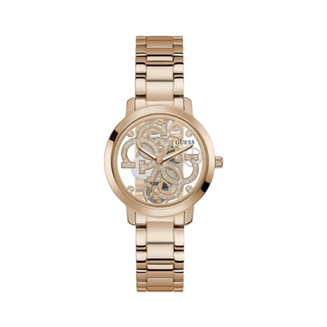Guess Women's Rose Gold Analog Stainless Steel Watch GW0300L3