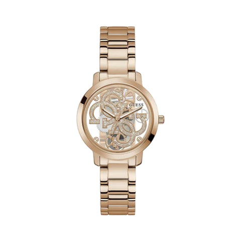 Guess Women's Rose Gold Analog Stainless Steel Watch GW0300L3