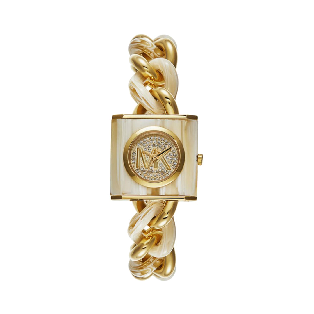 MICHAEL KORS Chain Embellished Analog Watch with Metal Strap - MK4809I