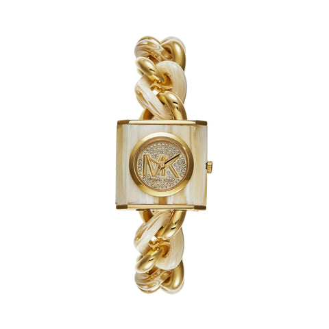 MICHAEL KORS Chain Embellished Analog Watch with Metal Strap - MK4809I