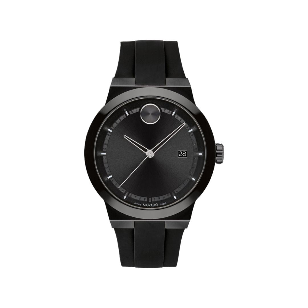 Movado 3600849 Black Bold fusion black silicone strap watch For Men