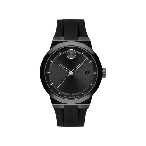 Movado 3600849 Black Bold fusion black silicone strap watch For Men