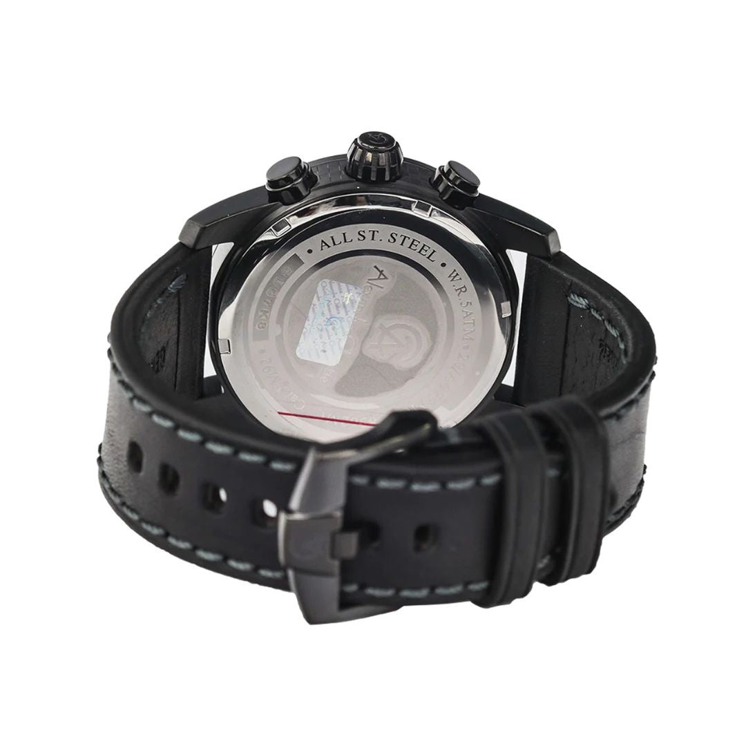 Alexandre Christie 6562MCLIPBA Slate Black Chronograph Watch For