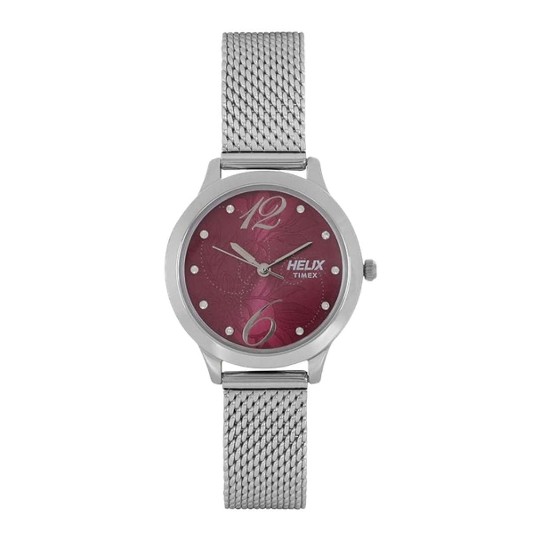 TIMEX TW022HL16 helix Analog Red Dial Women's Watch