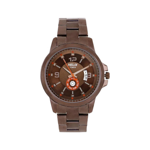 TIMEX TW023HG22 Men's Brown Analog Stainless Steel Watch