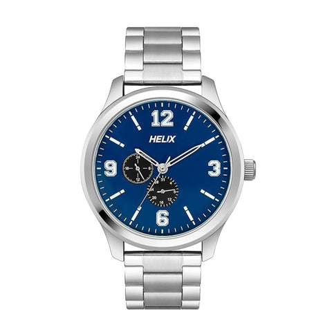 TIMEX TW043HG17 Helix Analog Blue Dial Men's Watch