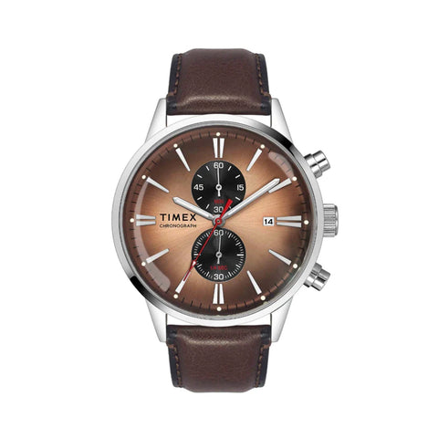 Timex Cosmic Awe Men Chronograph Round Dial Salmon Watch - TWEG19930