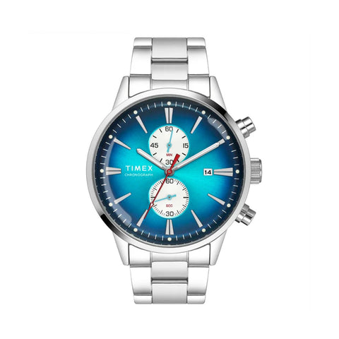 Timex Cosmic Awe Men Chronograph Round Dial Teal Watch - TWEG19931