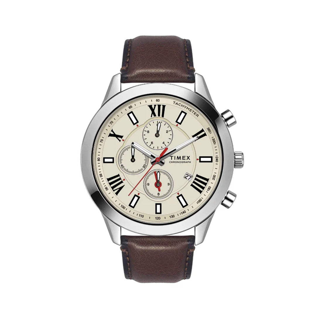 Timex Cosmic Awe Men Chronograph Round Dial Warm Grey Watch - TWEG18514