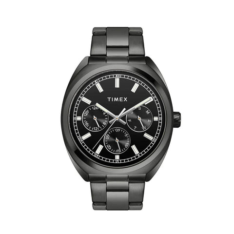 Timex E-Class Premium-Sport Collection Multifunction Men Analog Black Dial Coloured Quartz Watch, Round Dial With 42 Mm Case Width - TWEG22303