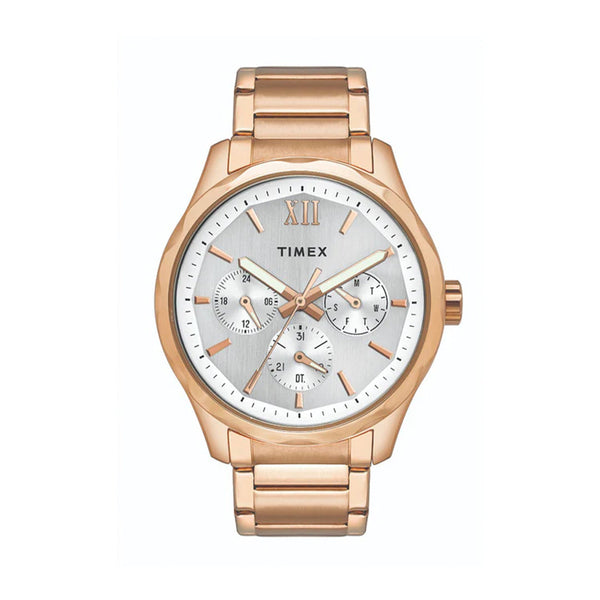 Timex Empera Men s Silver Dial Round Case Multifunction Function Watch TheKronoswatch