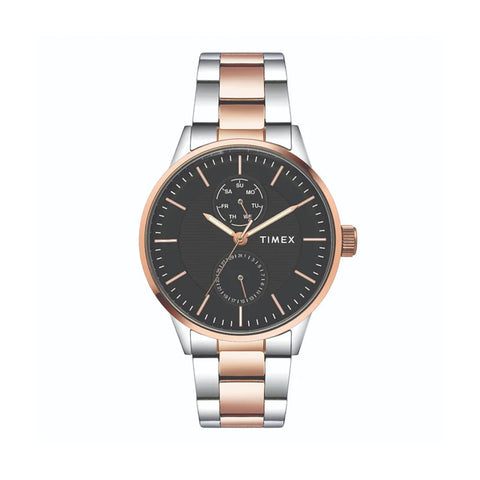 Timex Fashion Men's Black Dial Round Case Multifunction Function Watch -TWEG19903