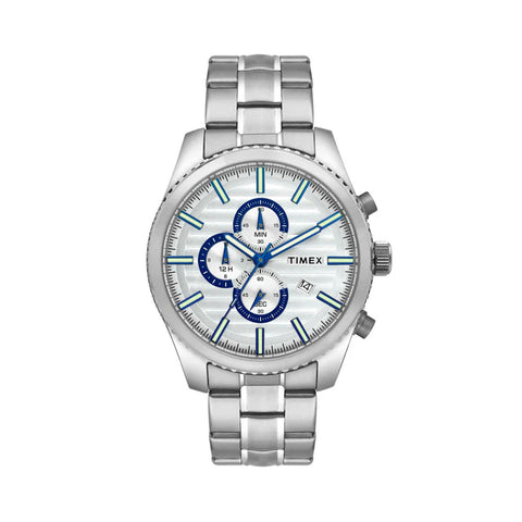 Timex Fashion Men's Grey Dial Round Case Chronograph Function Watch -TWEG19503
