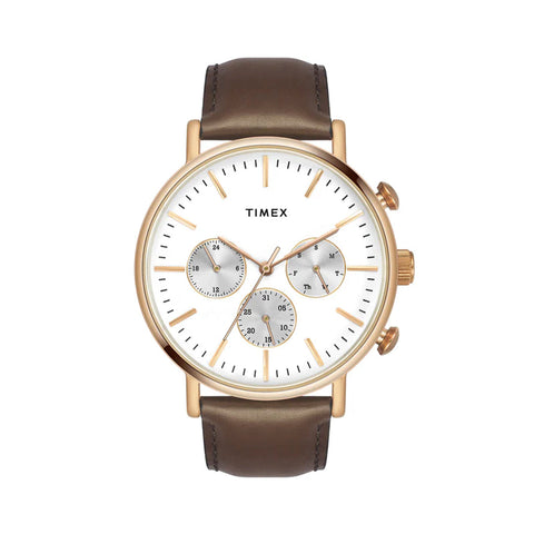 Timex TWEG20005 Fashion Men's Silver Dial Round Case Multifunction Watch