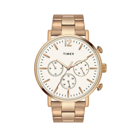 Timex Fashion Men's Silver Dial Round Case Multifunction Function Watch -TWEG20009
