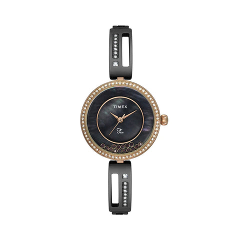 Timex TWEL16500 Fria Women Black Round Analog Watch