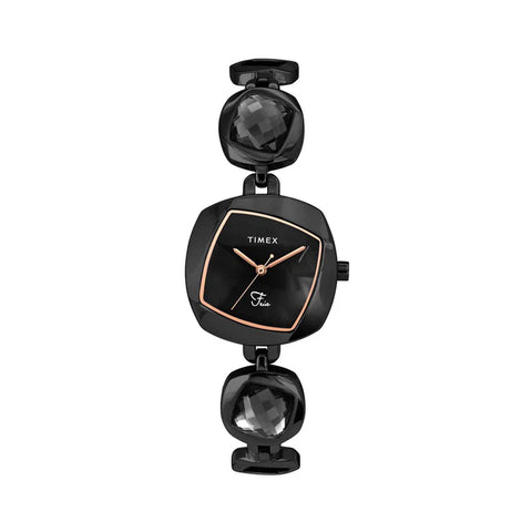 Timex Fria Women Black Square Analog Watch - TWEL15003
