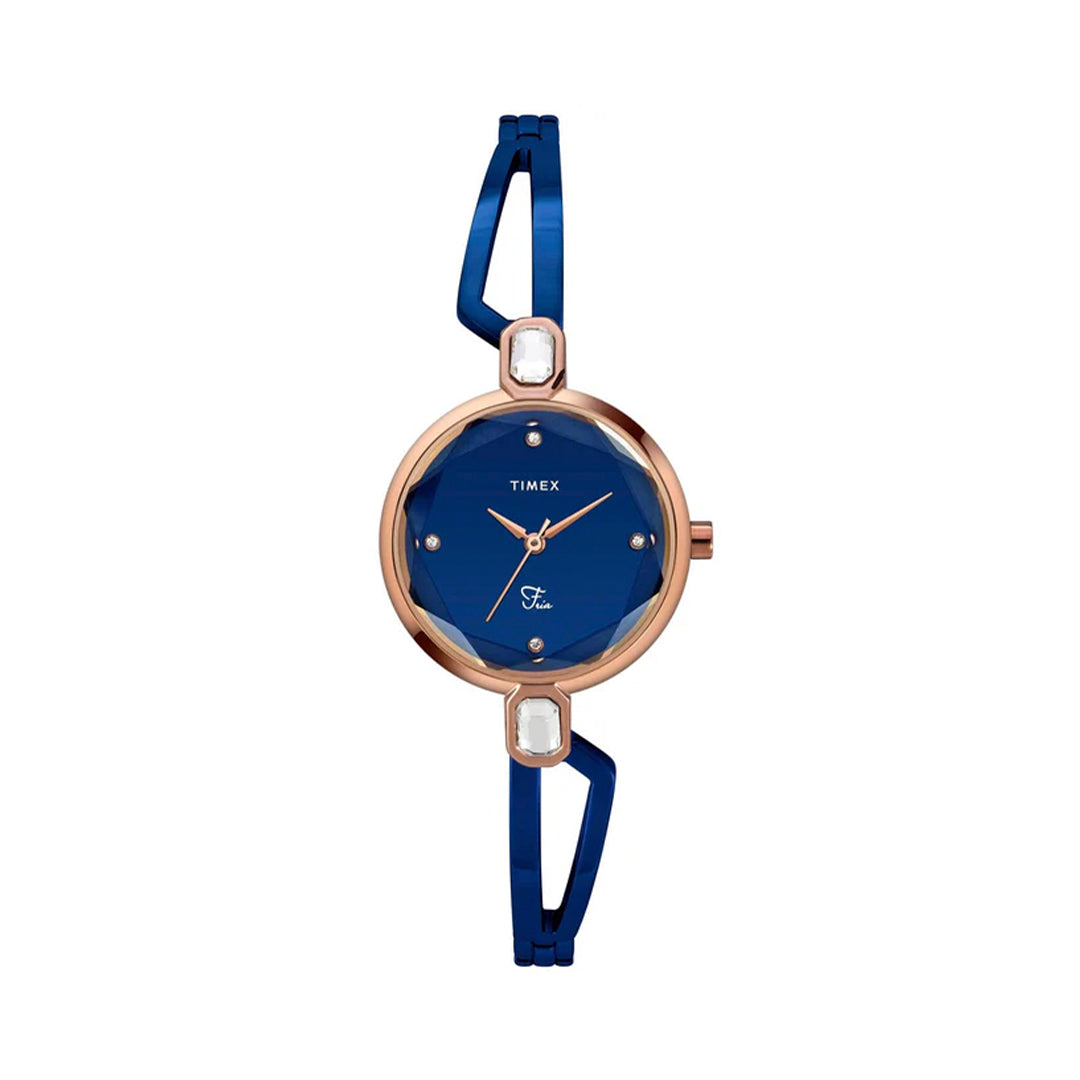 Timex Fria Women Blue Round Analog Watch - TWEL15102