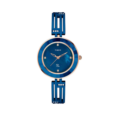 Timex Fria Women Blue Round Analog Watch - TWEL16203