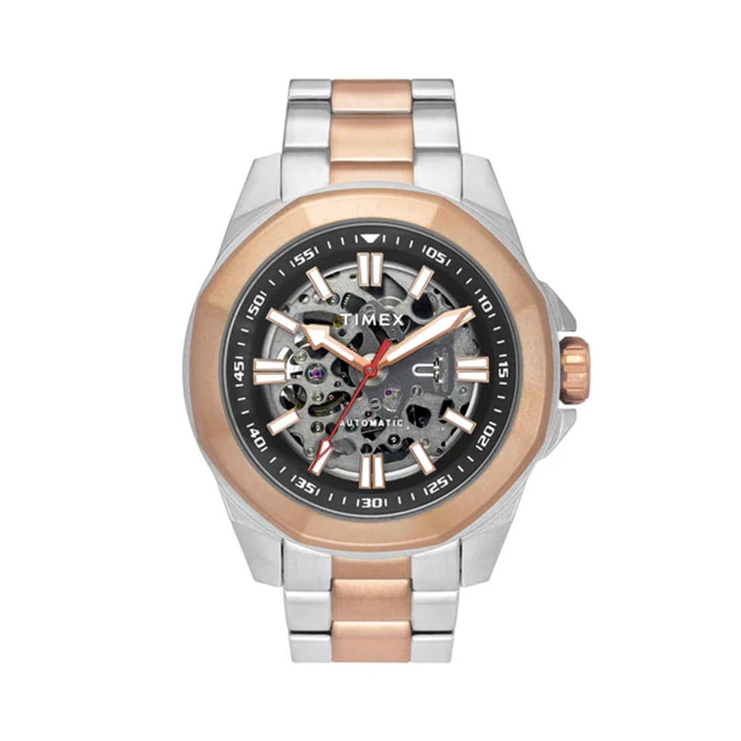 Timex Men Black Round Dial Analog Automatic Watch - TWEG24102