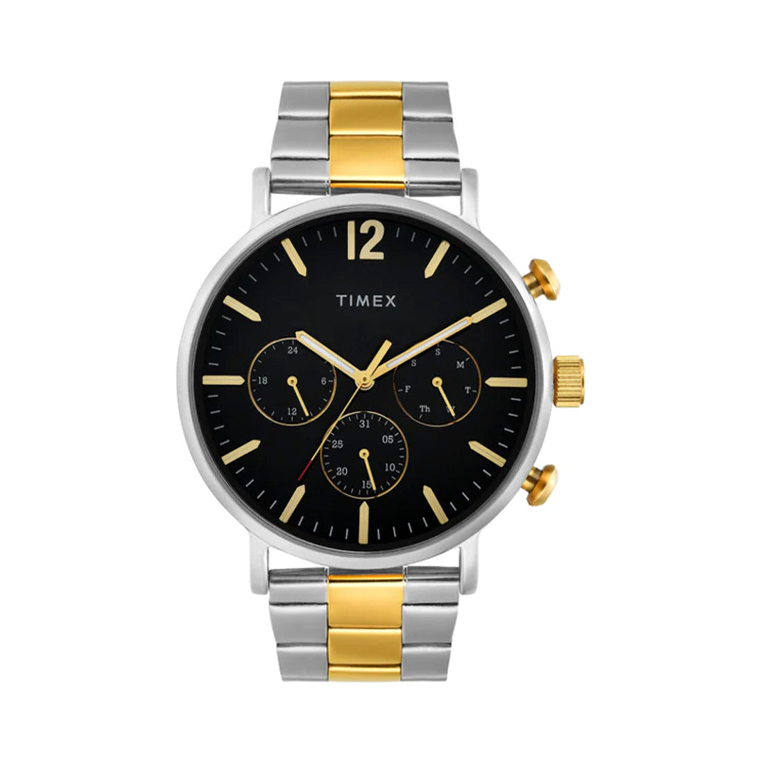 Timex Men Black Round Multifunction Dial Watch- TWEG20027