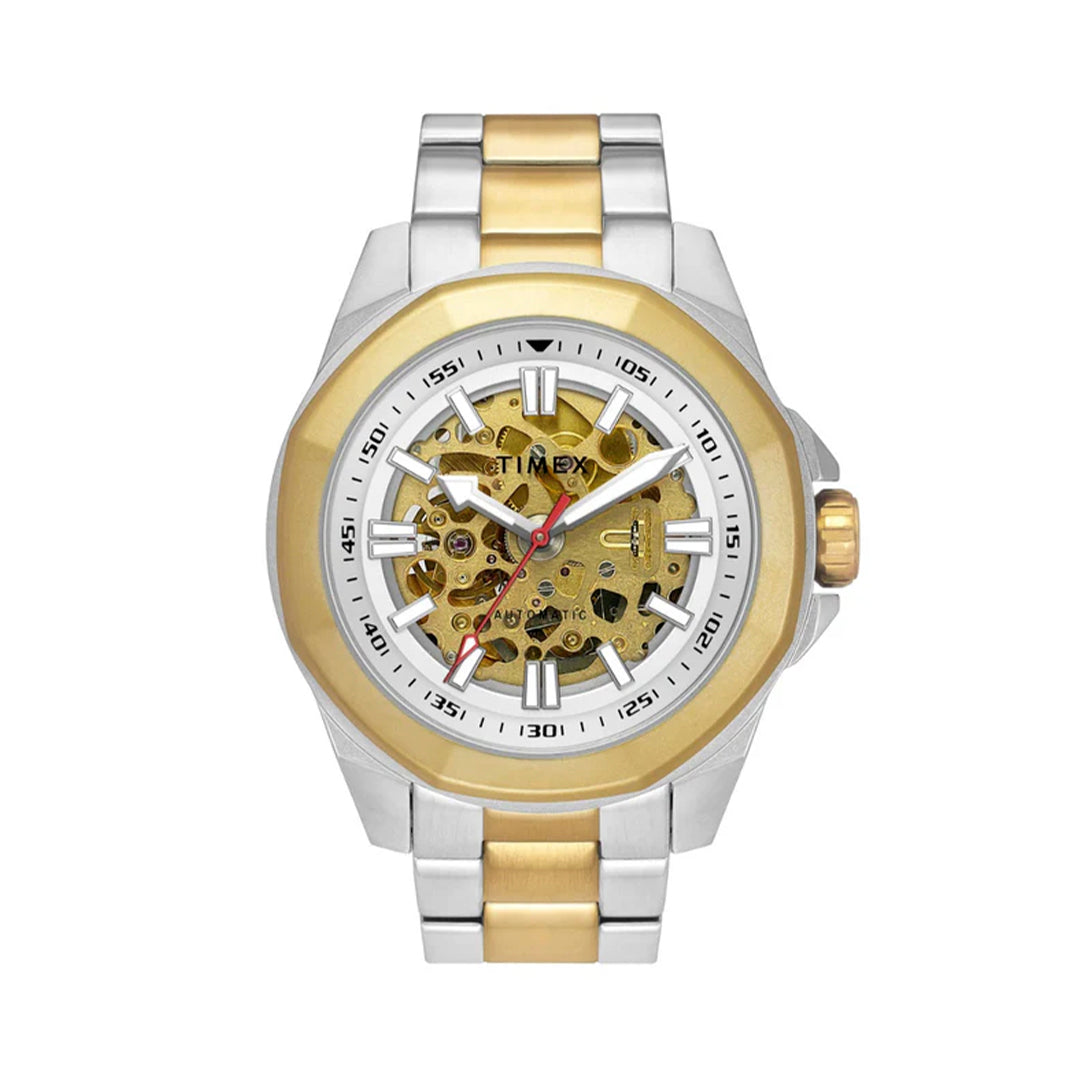 Timex Men Silver Round Dial Analog Automatic Watch - TWEG24101