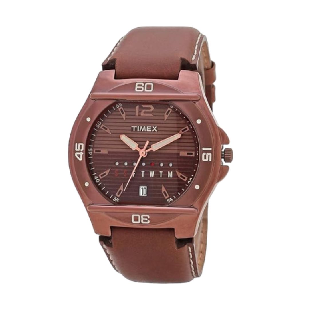 Timex TW000EL14 Analog Brown Dial Men's Watch