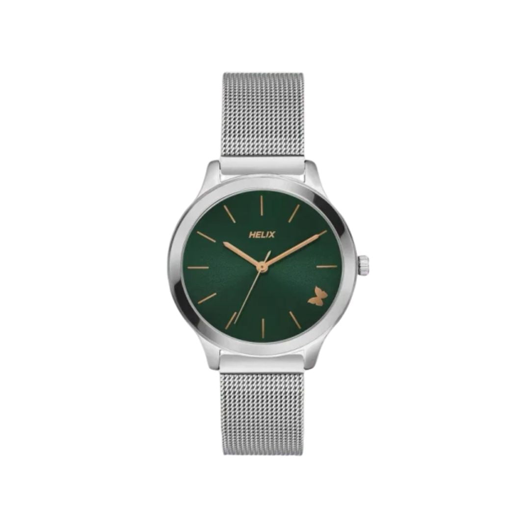 Timex TW055HL03 Women's Green Analog Stainless Steel Watch