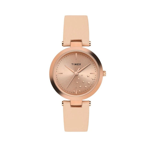 Timex TWEL11828 Women Brass Embellished Dial Analog Watch