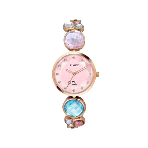 Timex TWEL17001 Fria Women Pink Round Analog Watch