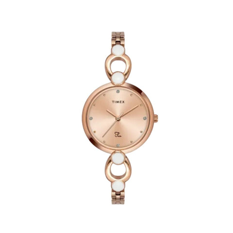 Timex TWEL18103 Fria Women Rose Gold Round Analog Watch