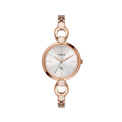 Timex TWEL18105 Fria Women Silver Round Dial Analog Watch