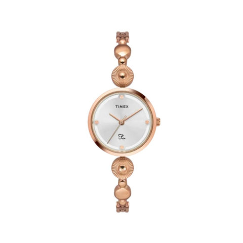 Timex TWEL18202 Fria Women Silver Round Analog Watch