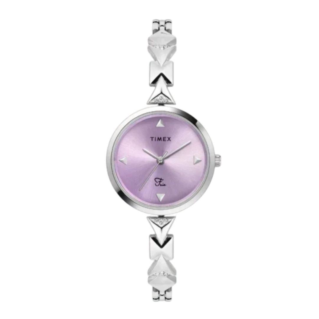 Timex TWEL18300 Fria Women Purple Round Analog Watch