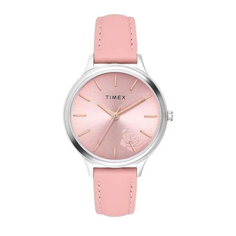 Timex TWTL12103 Women's Pink Analog Stainless Steel Watch