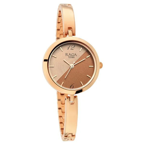 Titan 2606WM07 Raga Women's Sundial Gold Elegance: The Timeless Statement Watch