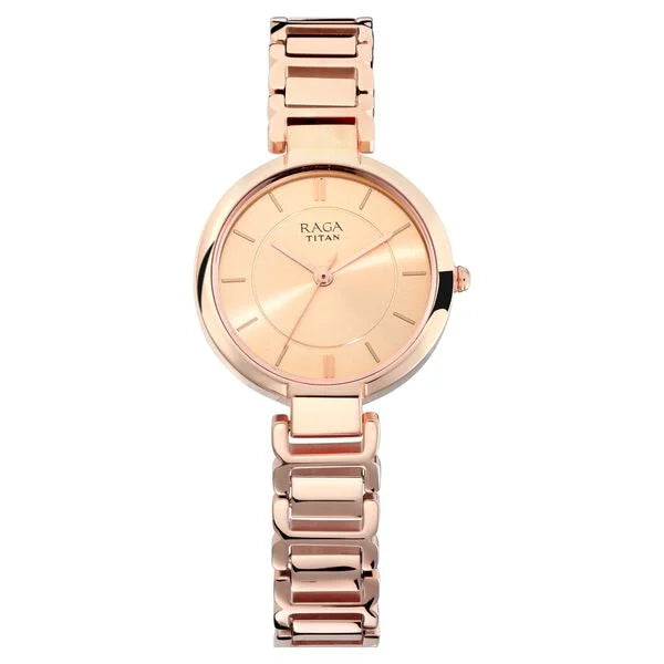 Titan 2608WM01 Raga Women's Sundial Gold Elegance: The Timeless Statement Watch