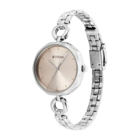 Titan 2702SM01 Karishma Silver Dial Watch for Women