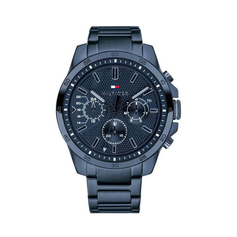 Tommy Hilfiger Quartz Analog Blue Dial Stainless Steel Strap Watch for Men TH1791560