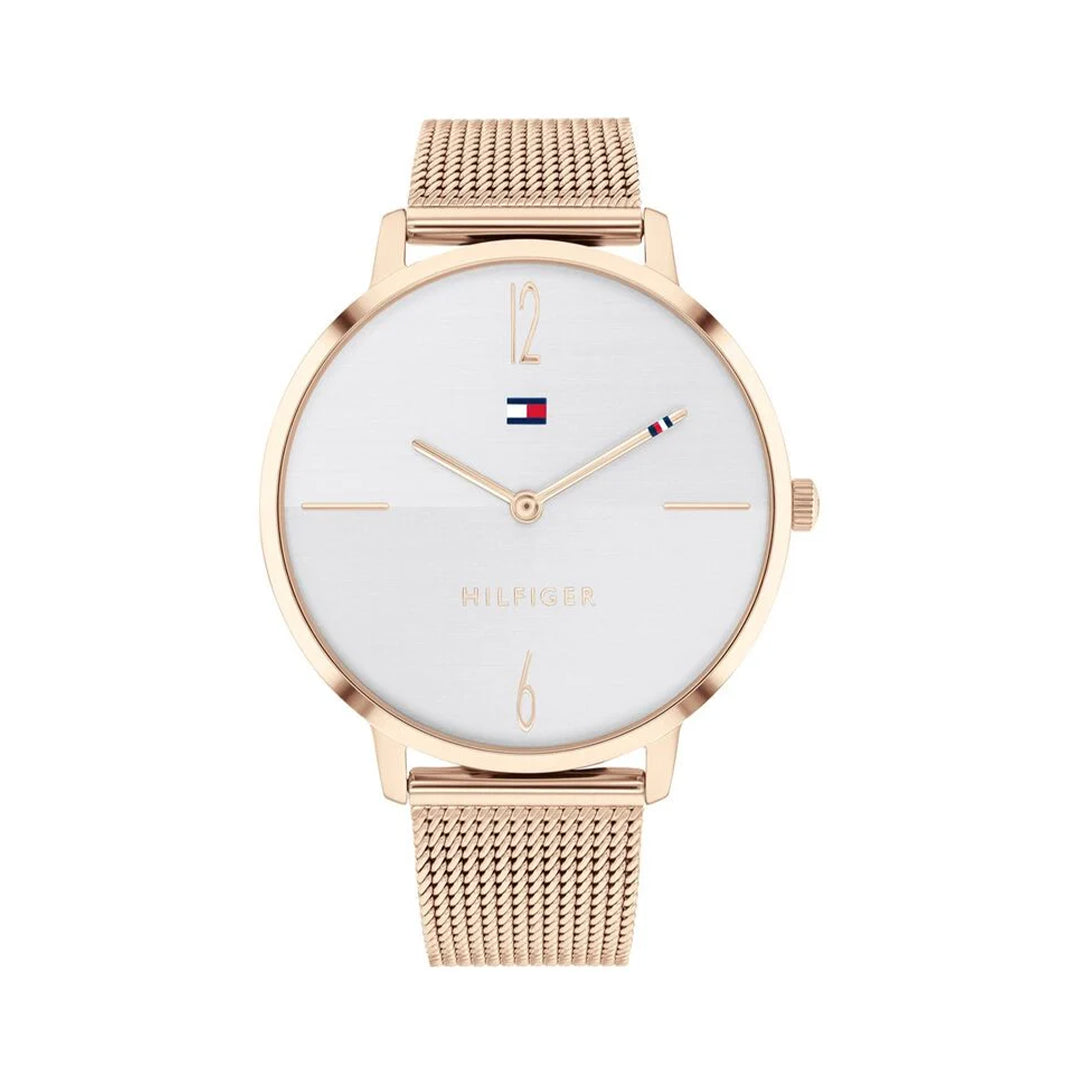 Tommy Hilfiger Quartz Analog Silver Dial Stainless Steel Strap Watch for Women NETH1782340
