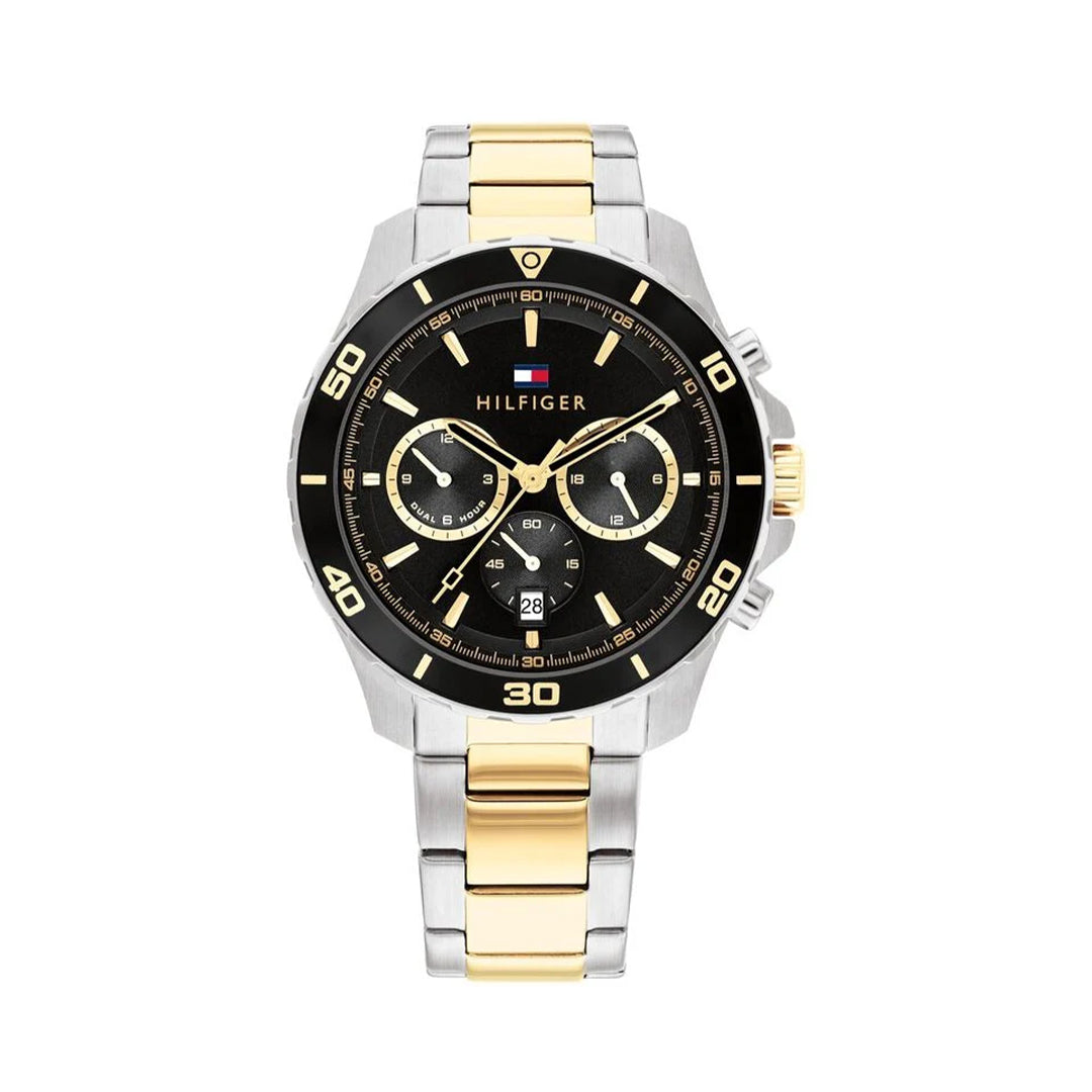 Tommy Hilfiger Quartz Multifunction Black Stainless Steel Strap for Men TH1792095